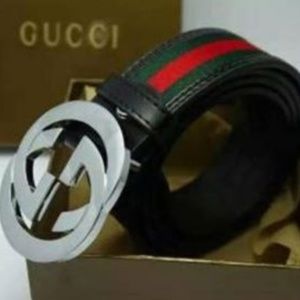 MENS GUCCI BELT RED/GREEN *USED*